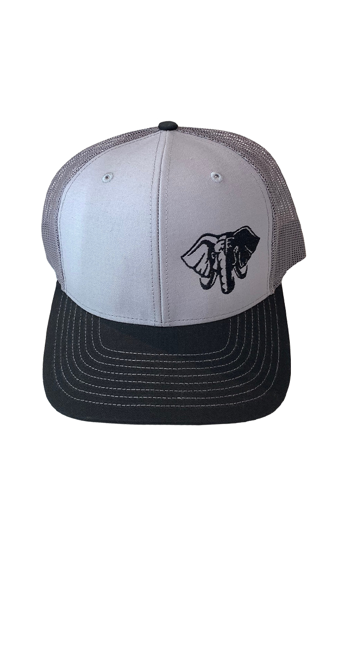 Hardcore Trucker Hat, Gray & Black 