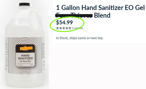 Hand Sanitizer price and availability comparison