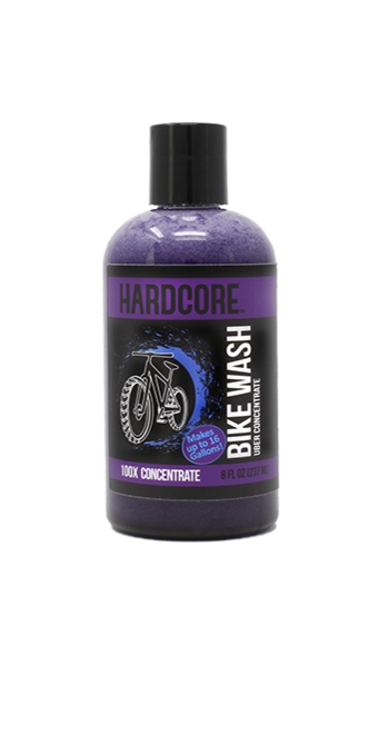 Hardcore Bike Wash, Uber-Concentrate (100x), 8oz bike, wash, hardcore, foam, shampoo, bicycle, cleaner, bucket, pail