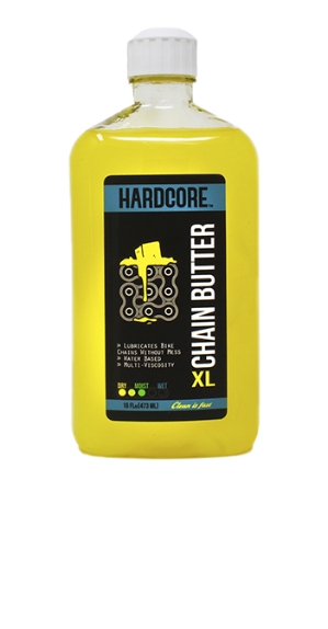 Hardcore Chain Butter 16 oz chain, butter, bike, bicycle, lube, hardcore, lubrication, cleaner, oil, quite, rust, squeak