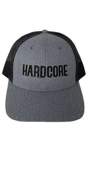 Hardcore Hat, Gray & Black  