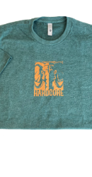 Hardcore T-Shirt, Green & Orange shirt, hardcore, tshirt, t-shirt, green, orange, cotton, polyester