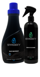  Sweaxy Laundry Detergent & Deodorizing Spray Set laundry, detergent, safe, workout clothes, odor remover, odor eliminator, exercise gear, sweat removal, clean,